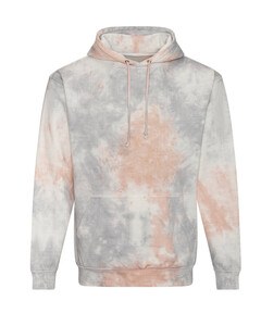 AWDIS JH022 - TIE-DYE HOODIE Grey Pink Marble